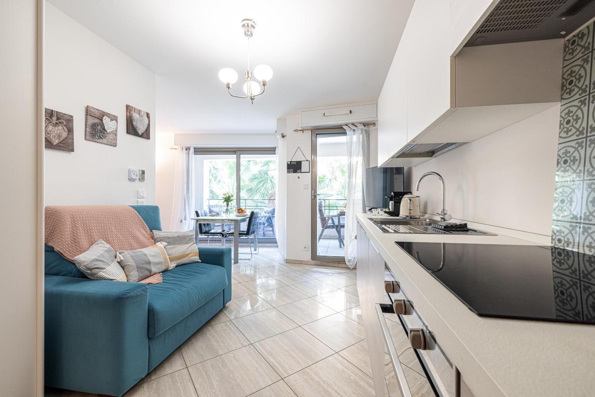 Studio Centre Terrasse Climatisation 50M Plage Menton Exterior photo