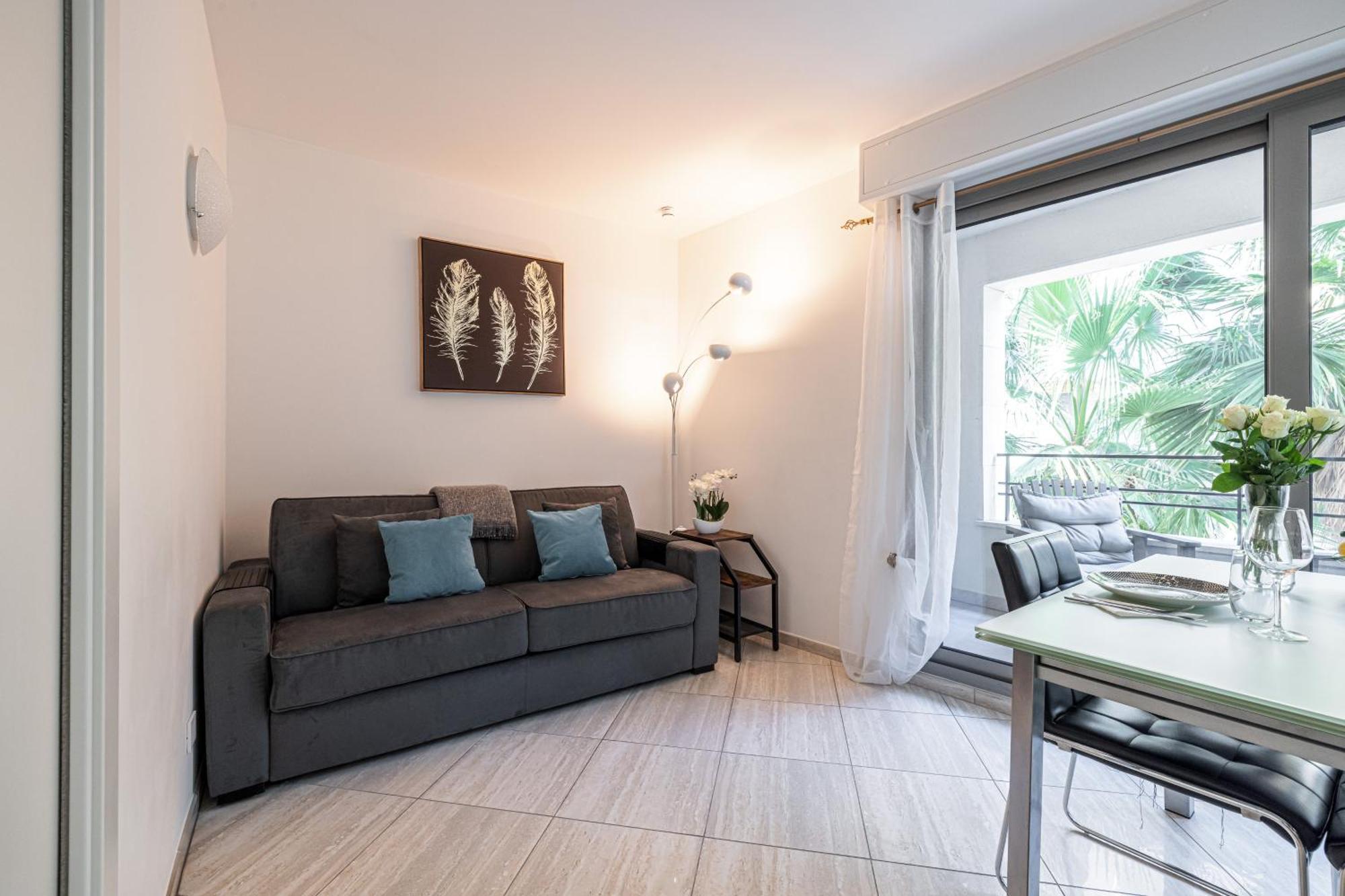 Studio Centre Terrasse Climatisation 50M Plage Menton Exterior photo